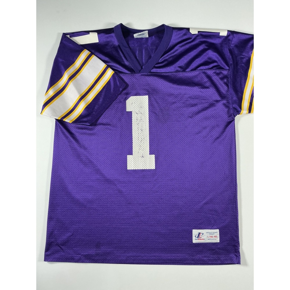 VTG 90s Warren Moon Minnesota Vikings Logo Athletic Jersey Size L